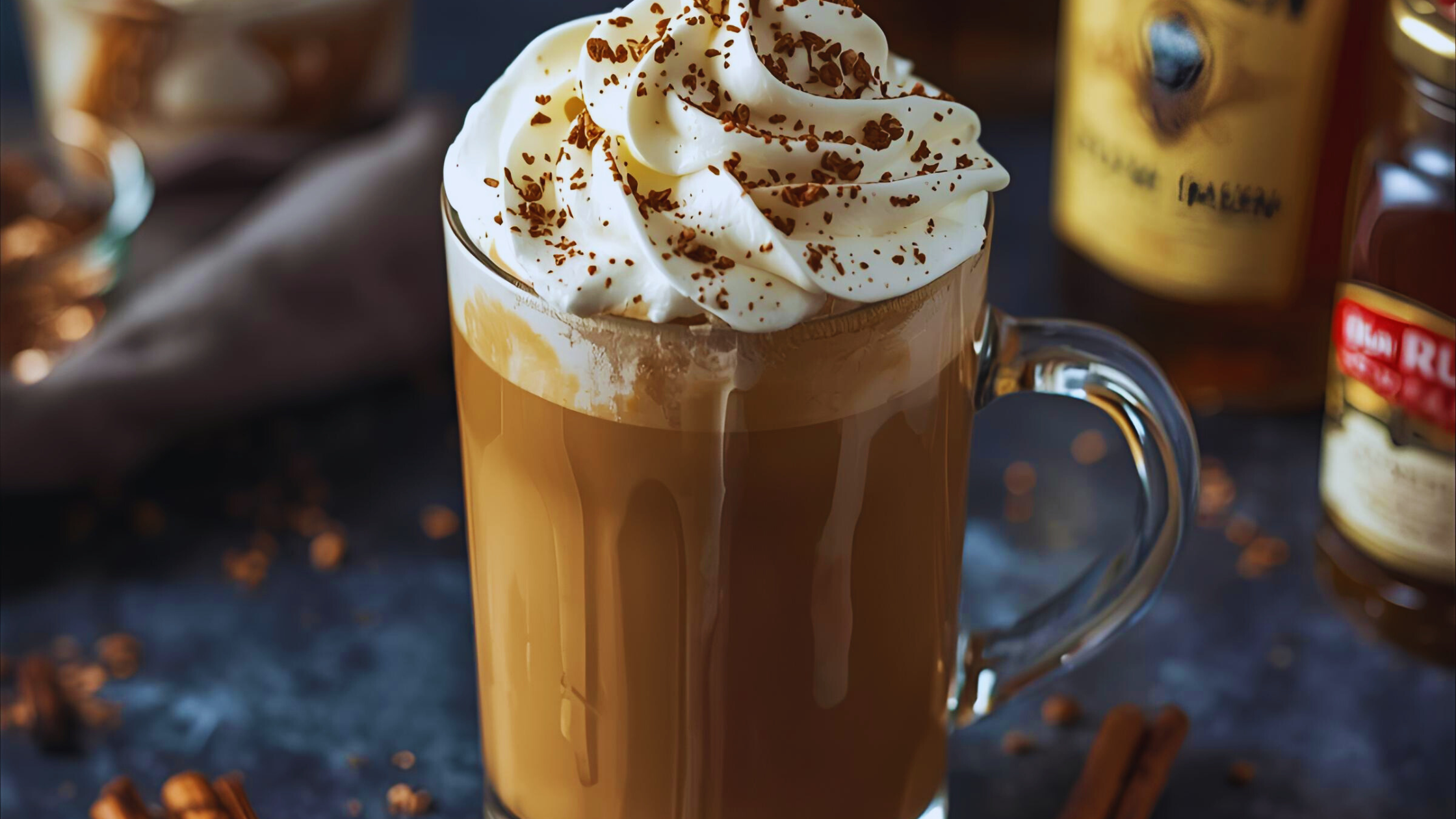 Coffee with a Rum Cream Topping