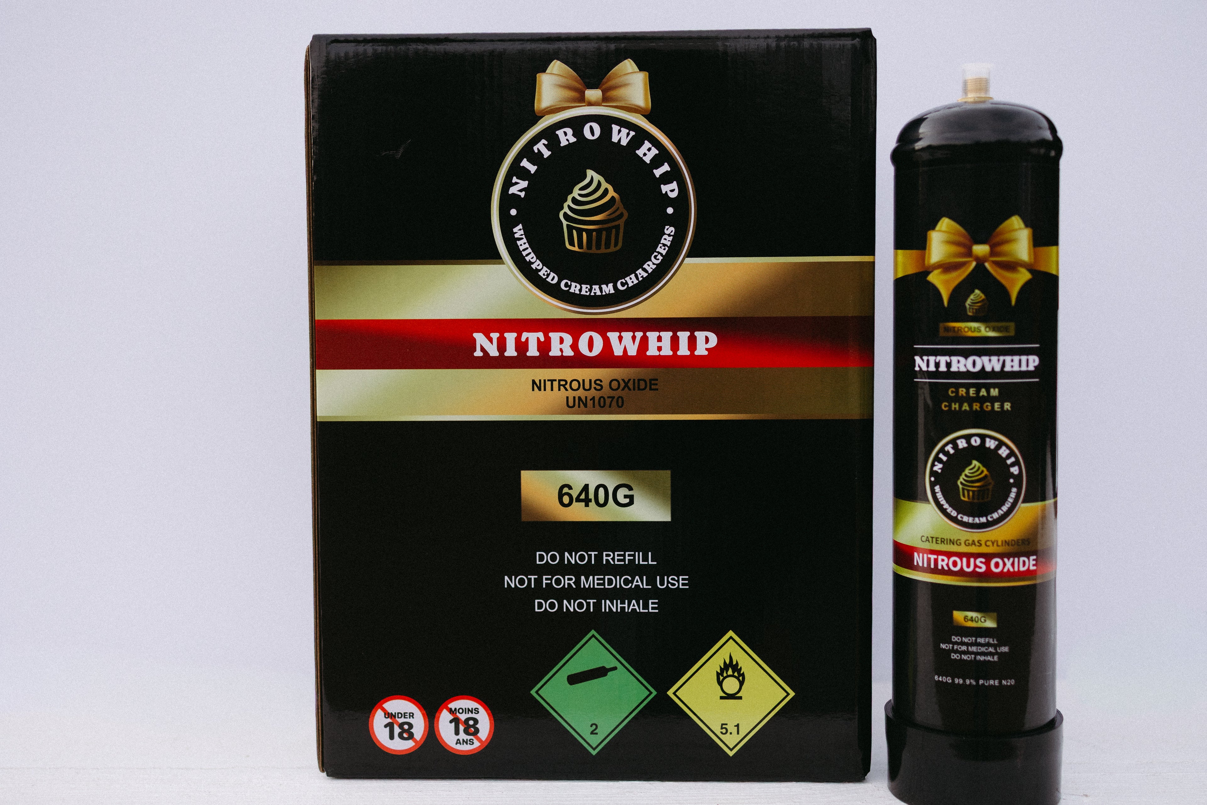 NitroWhip 640g Box of 6 Cylinders