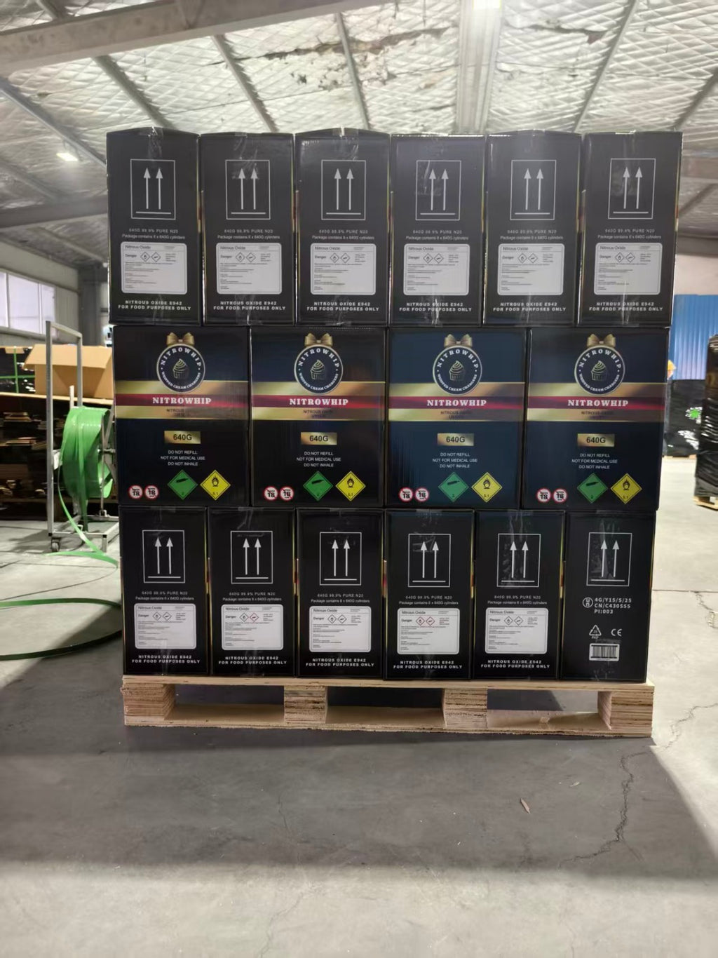 NitroWhip 640g Pallet of 432 Cylinders (72 Boxes)