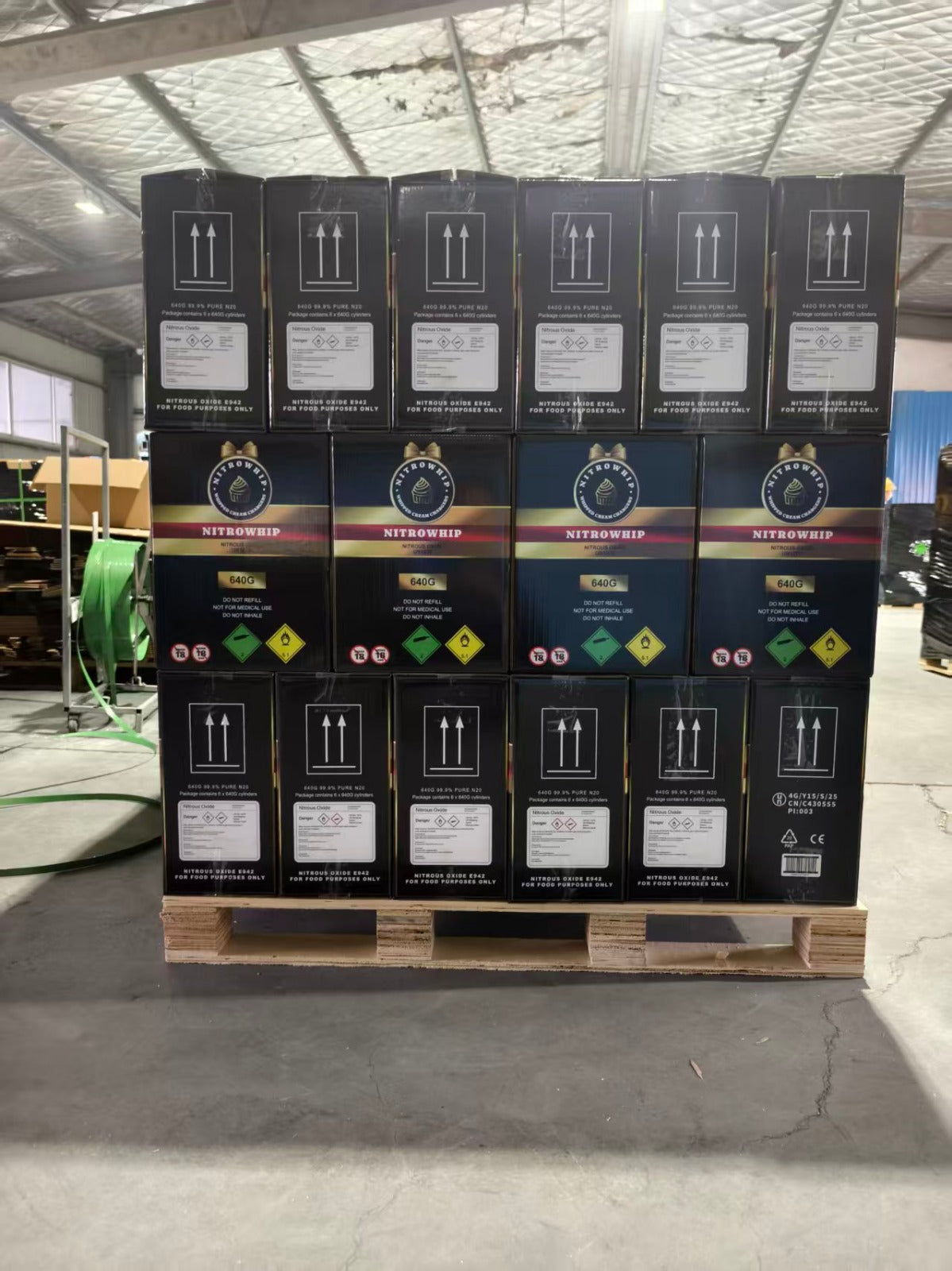 NitroWhip 640g Pallet of 432 Cylinders (72 Boxes)